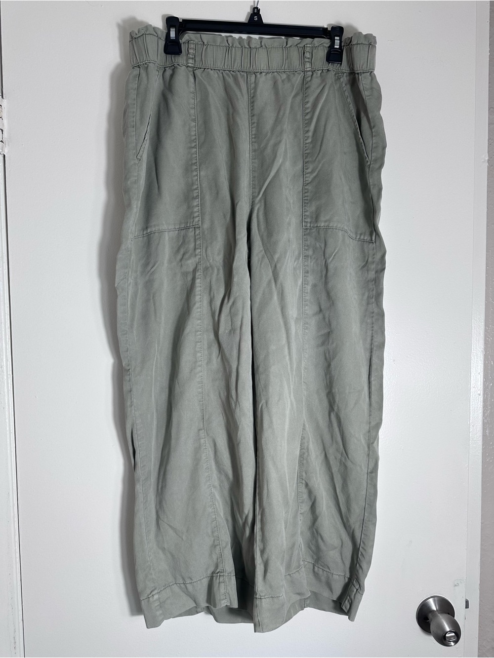 Joie Light Sage Wide-Leg Relaxed Pants